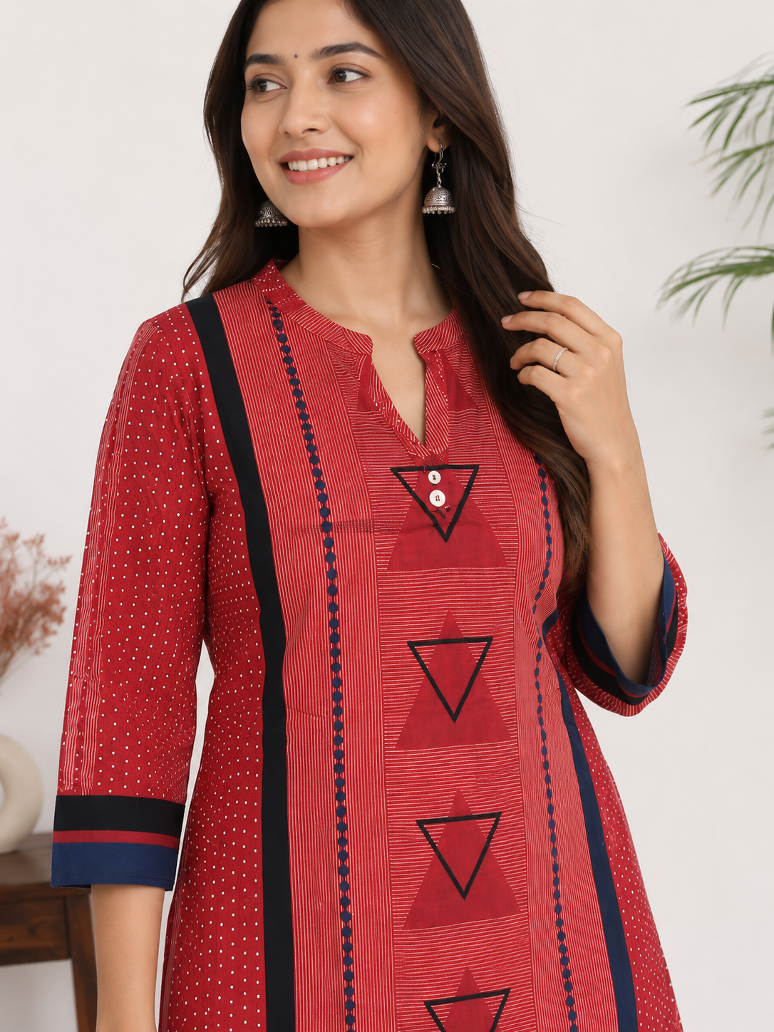 Geometrical Print Kurti