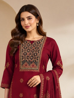Riya Ajrakh print Suit set